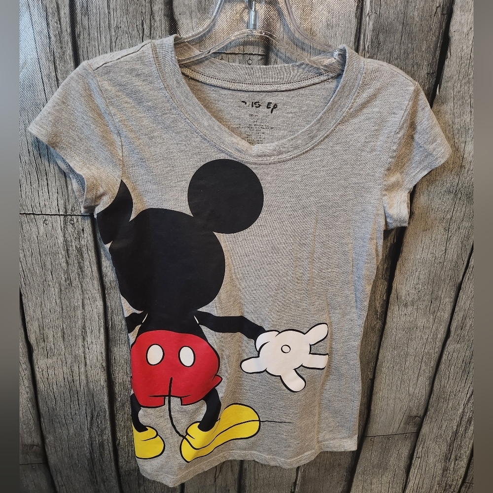 Disney Mickey Mouse Gray Shirt